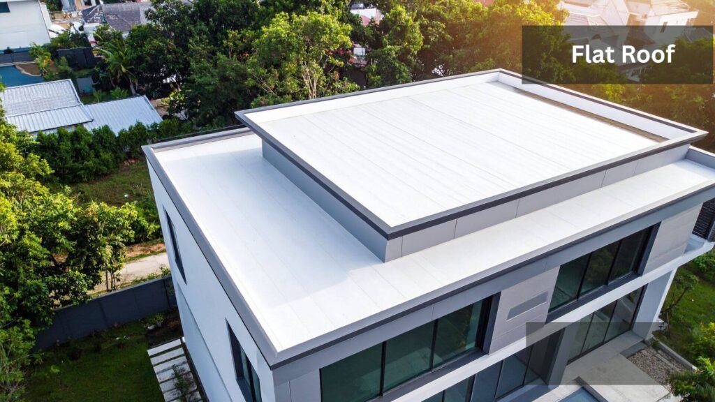 Modern flat roof with skylight detail LegendsGA