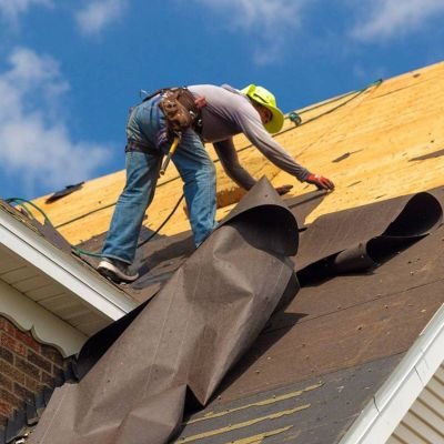 Roof with broken shingles, repair service by Legends Restoration and Group