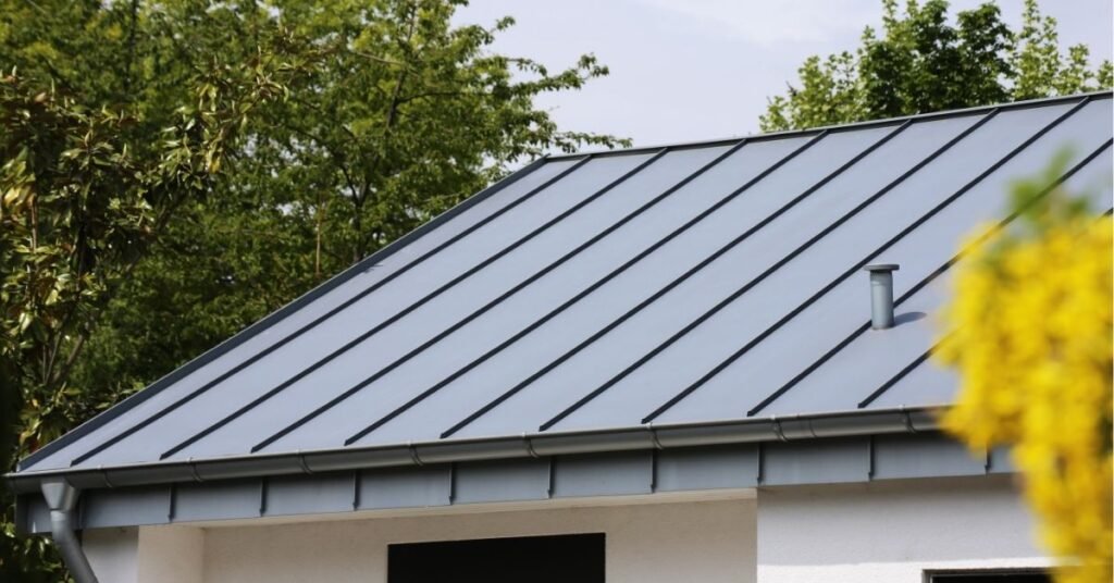 Standing seam metal roof installed on a Snellville, GA home by Legends Restoration Group