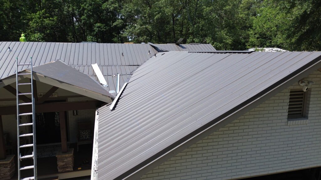 Single-family home serviced by a trusted Roofing Contractor in Marietta, GA completing a residential roof replacement